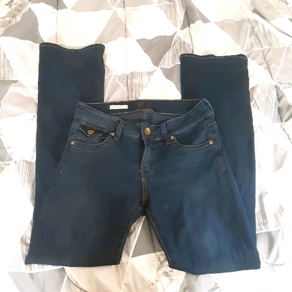 KUT natalie highrise boot cut dark wash denim jeans size 4